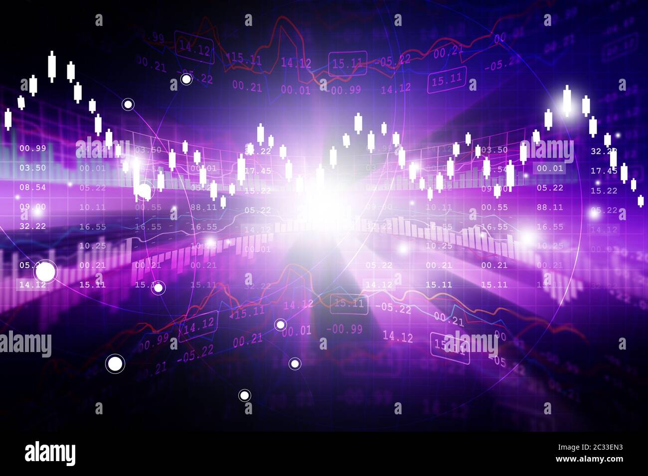 Stock market graph analysis Stock Photo Alamy