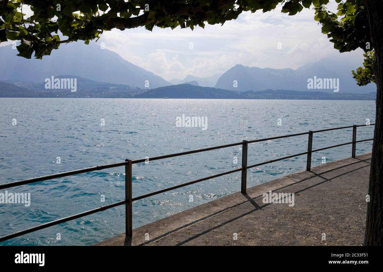 Alpine lake Brienz near Interlaken, Switzerland Stock Photo - Alamy