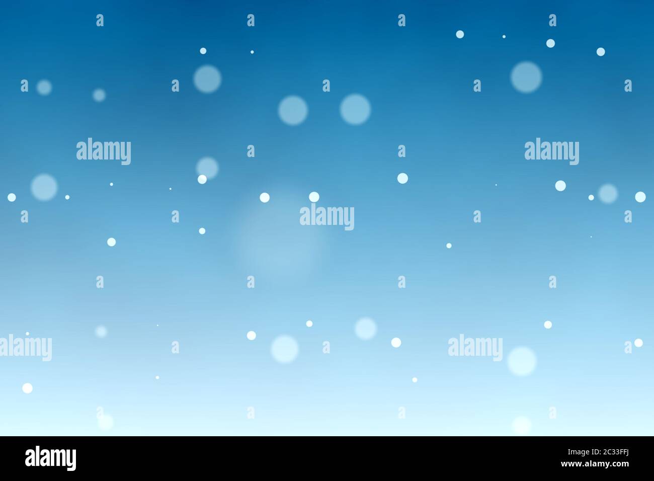 Abstract Blue Background with White Glowing and Bokeh Circles Stock ...