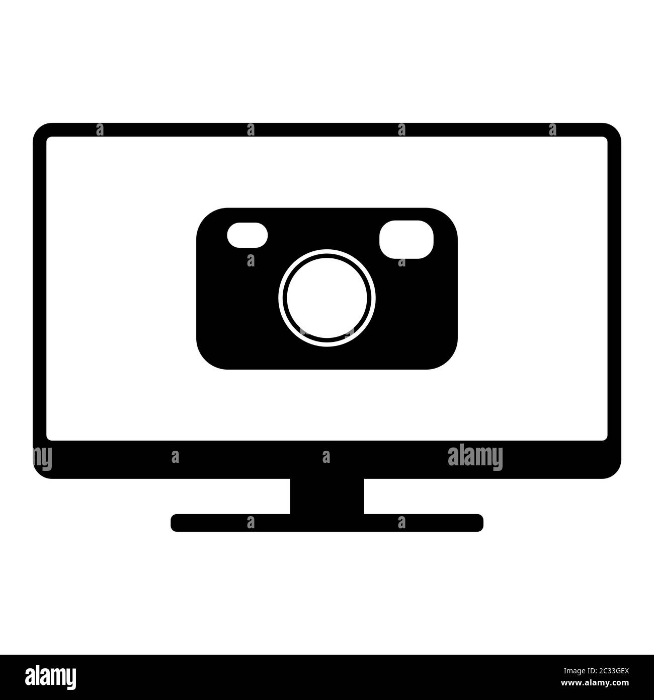 Camera and screen Stock Photo Alamy