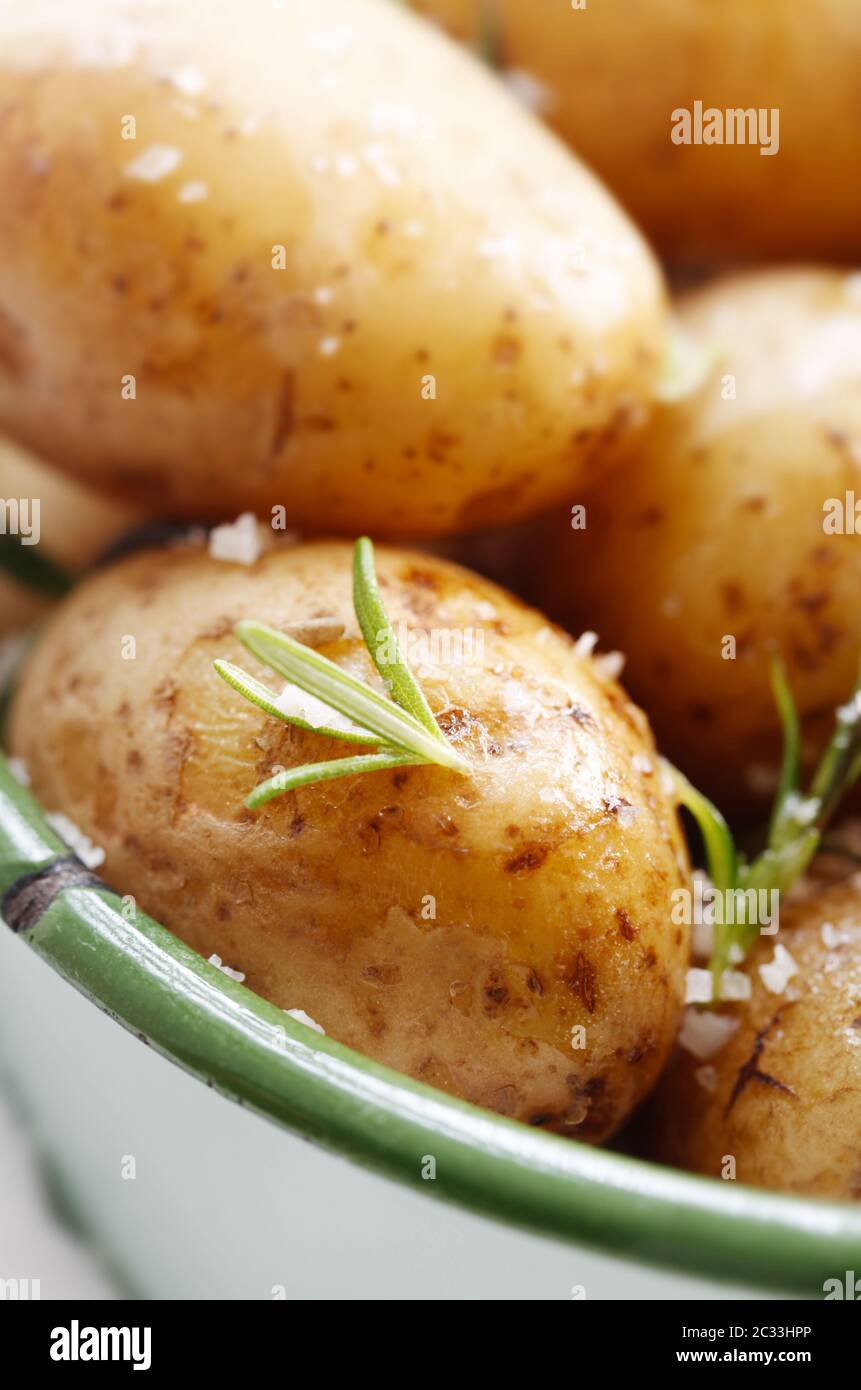 Boiled Potatoes Stock Photo