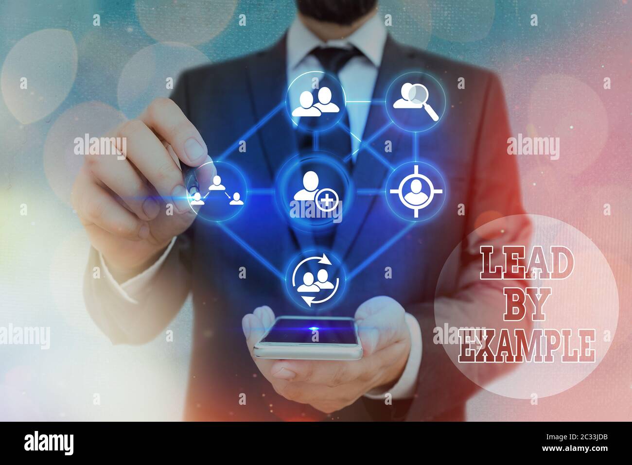 Word writing text Lead By Example. Business photo showcasing Be a role ...