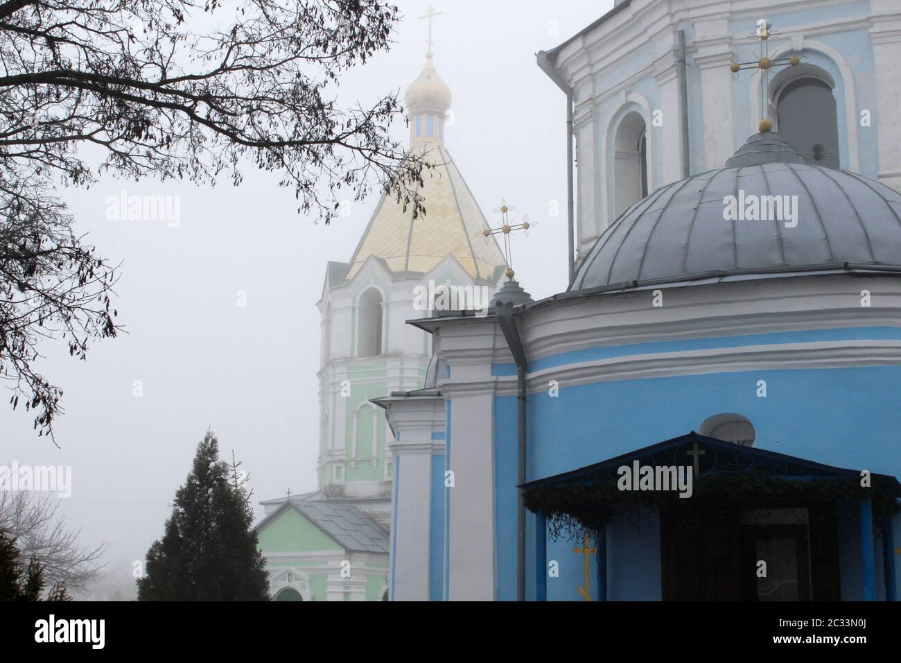 Golden domes of the Orthodox Church in Ukraine Stock Photo - Alamy