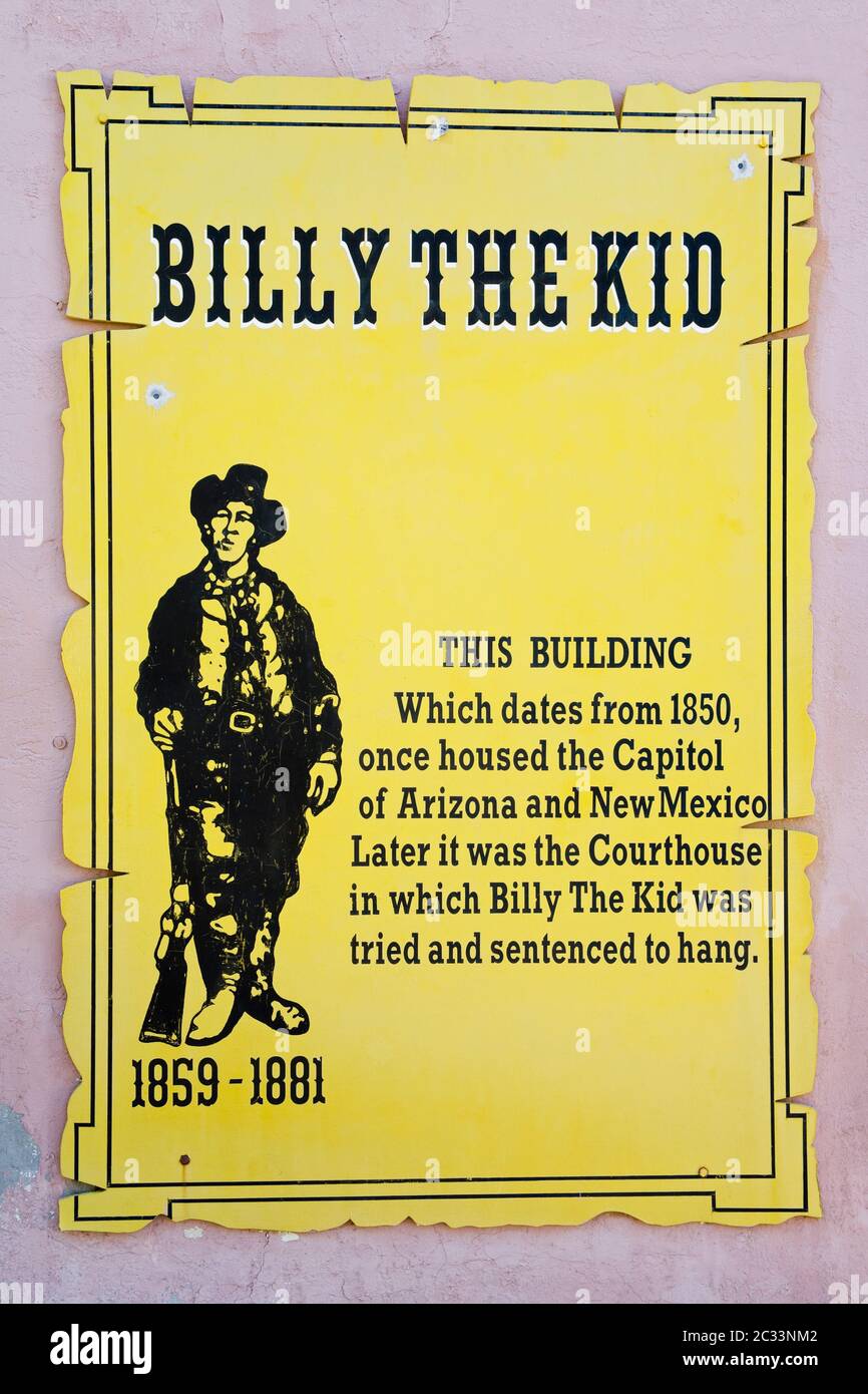 Billy the Kid gift shop in Old Mesilla village, Las Cruces,New Mexico