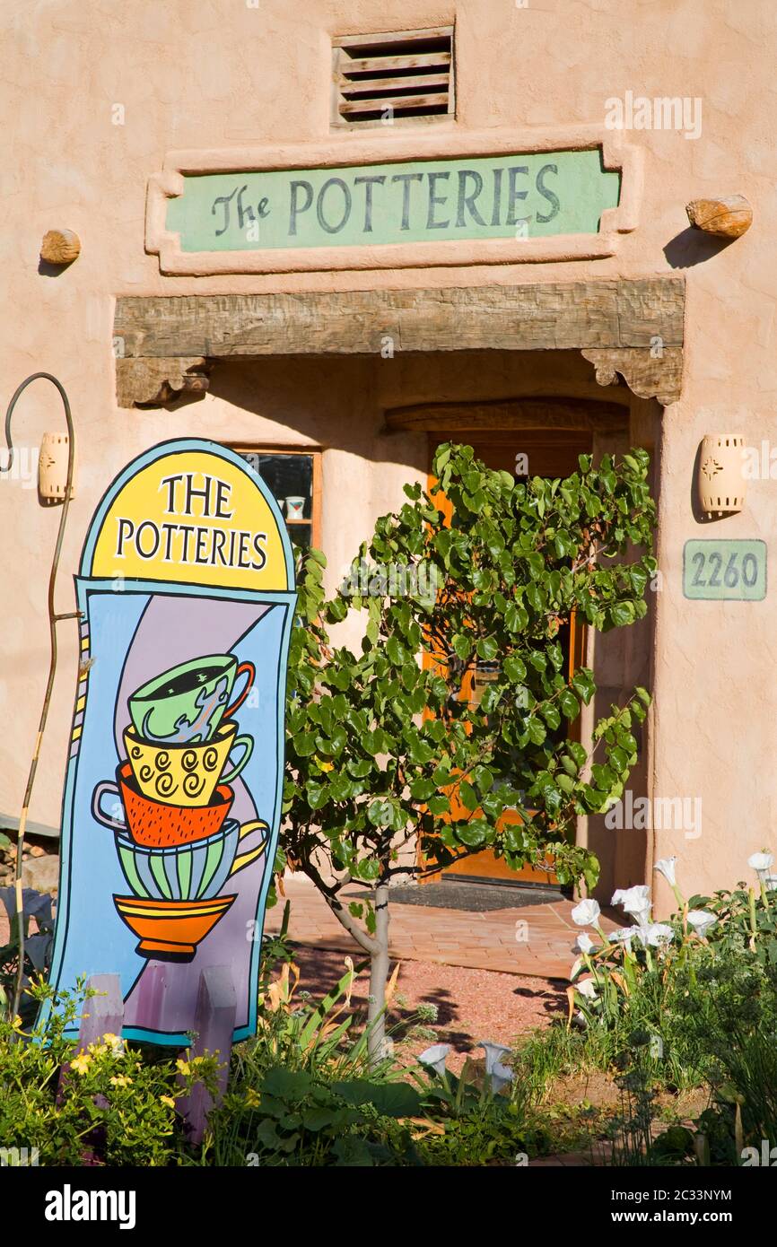 Pottery store in Old Mesilla village, Las Cruces,New Mexico,USA Stock