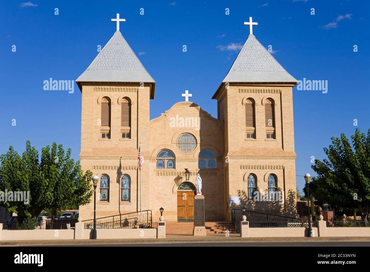 Basilica of Saint Albino in Old Mesilla village,Las Cruces,New Mexico,USA Stock Photo Alamy