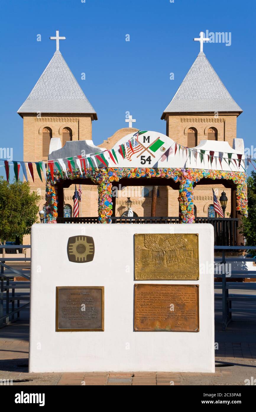 Basilica of Saint Albino in Old Mesilla village,Las Cruces,New Mexico,USA Stock Photo Alamy