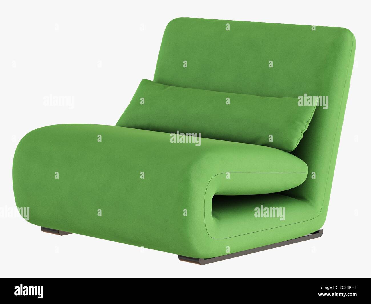 Soft green chair fabric 3d rendering Stock Photo Alamy