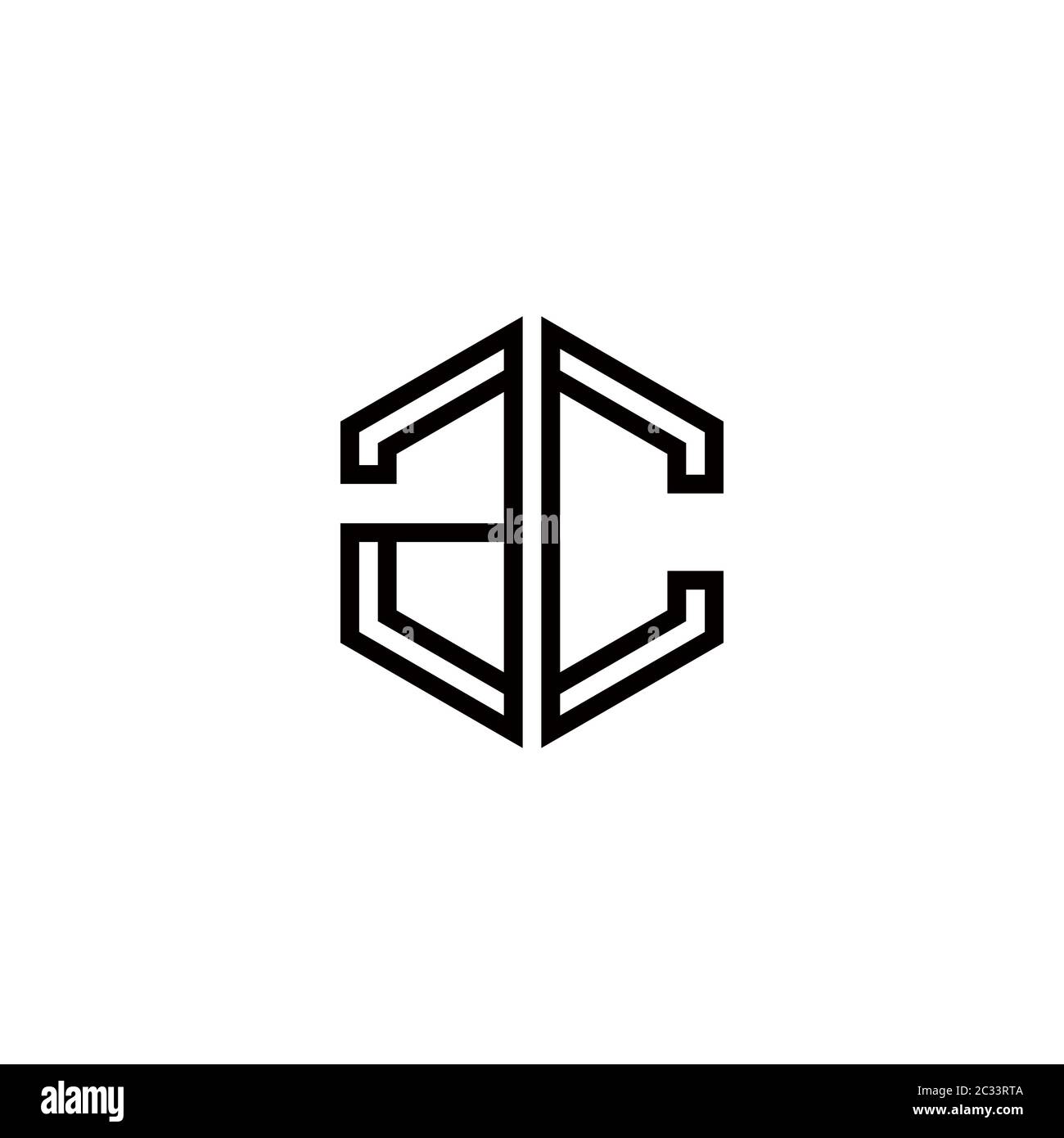Ac Alphabet Abstract Initial Letter Logo Design Vector Template Stock Vector Image Art Alamy