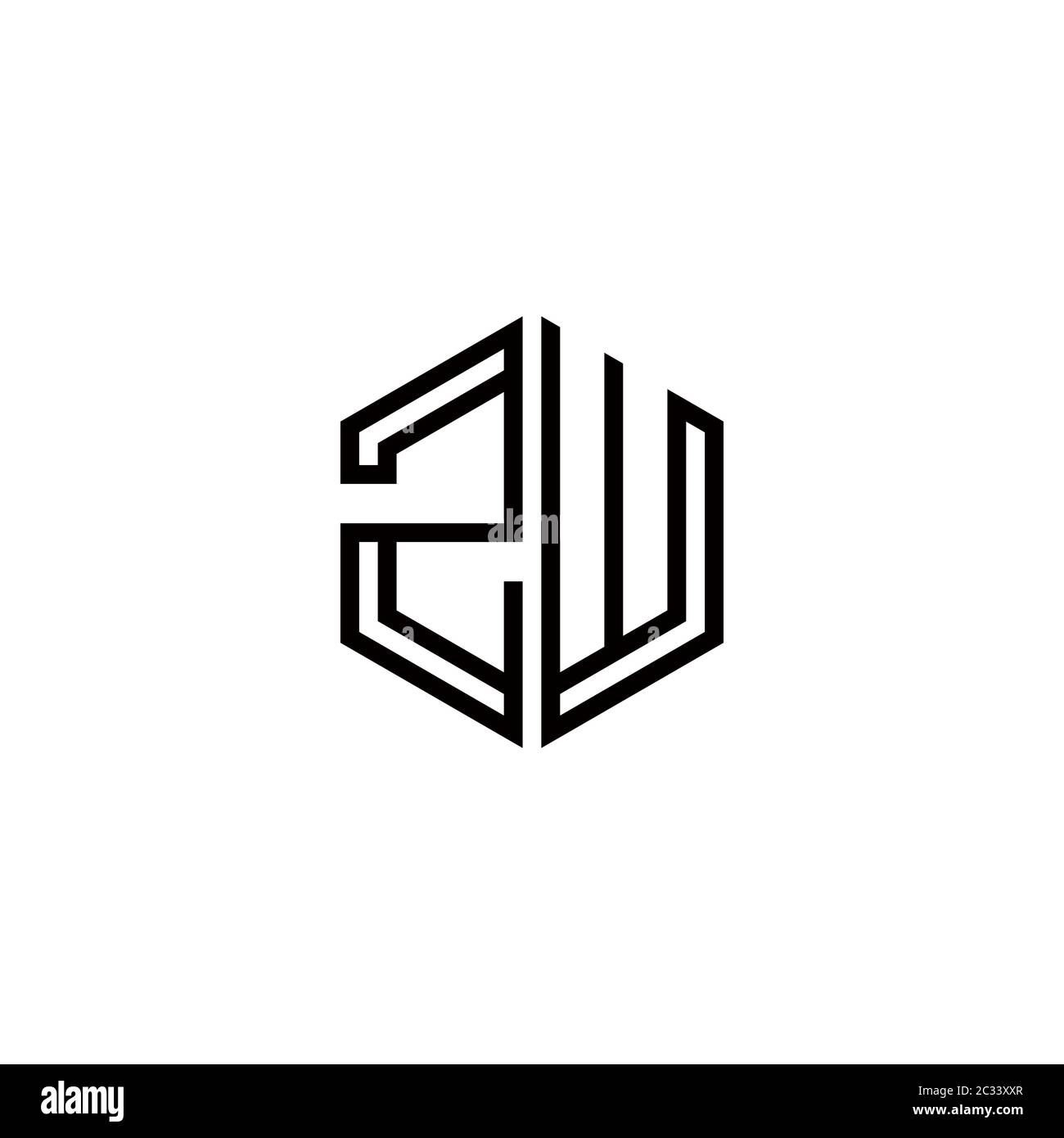 Zw logo vector vectors hi-res stock photography and images - Alamy