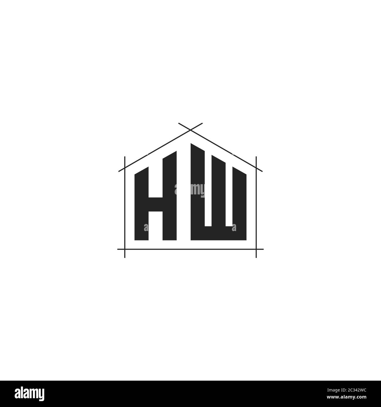 Letter hw vector vectors hires stock photography and images Alamy