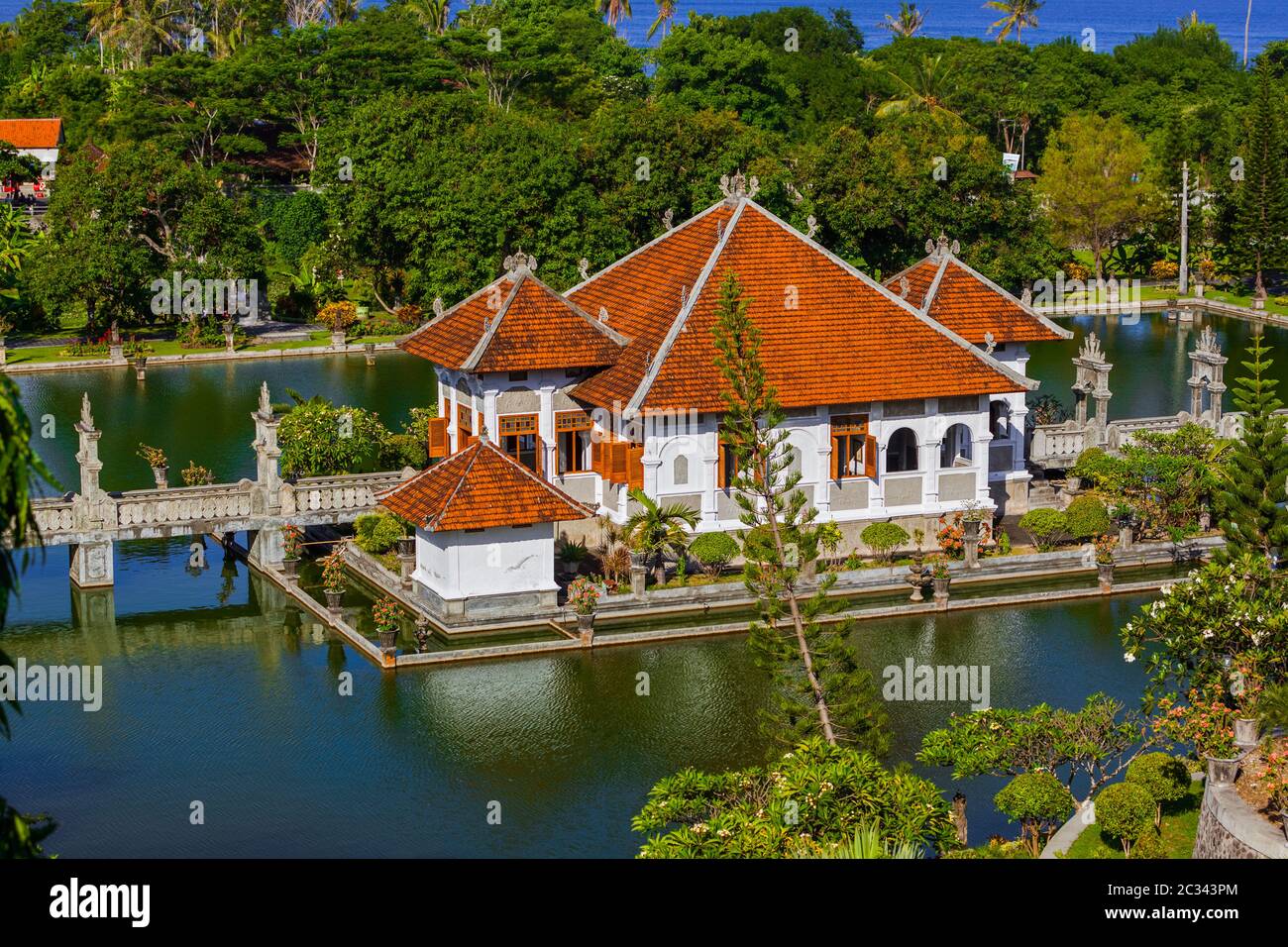 Water Palace Taman Ujung in Bali Island Indonesia Stock Photo - Alamy