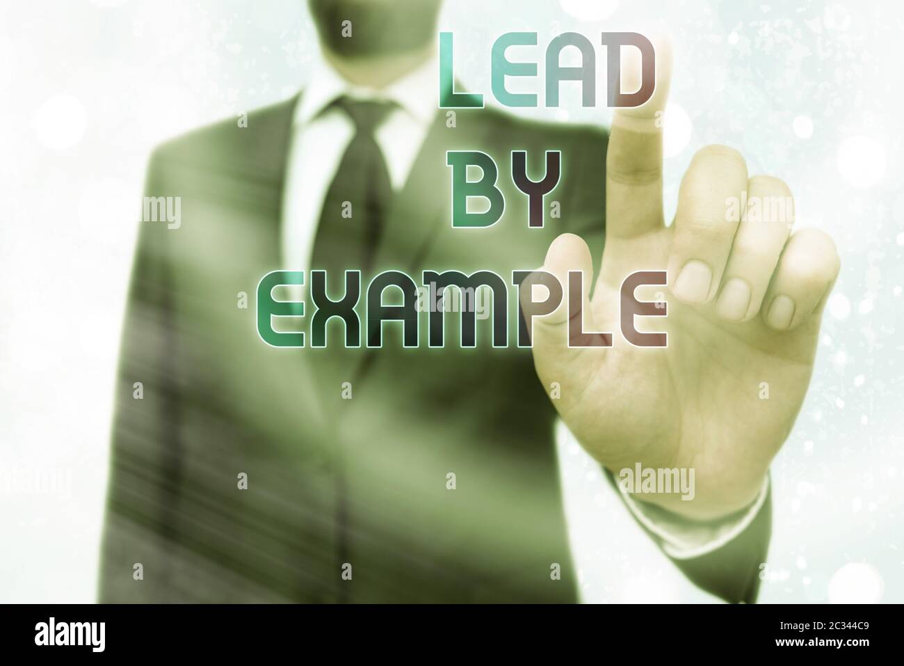 Writing note showing Lead By Example. Business concept for Be a role ...