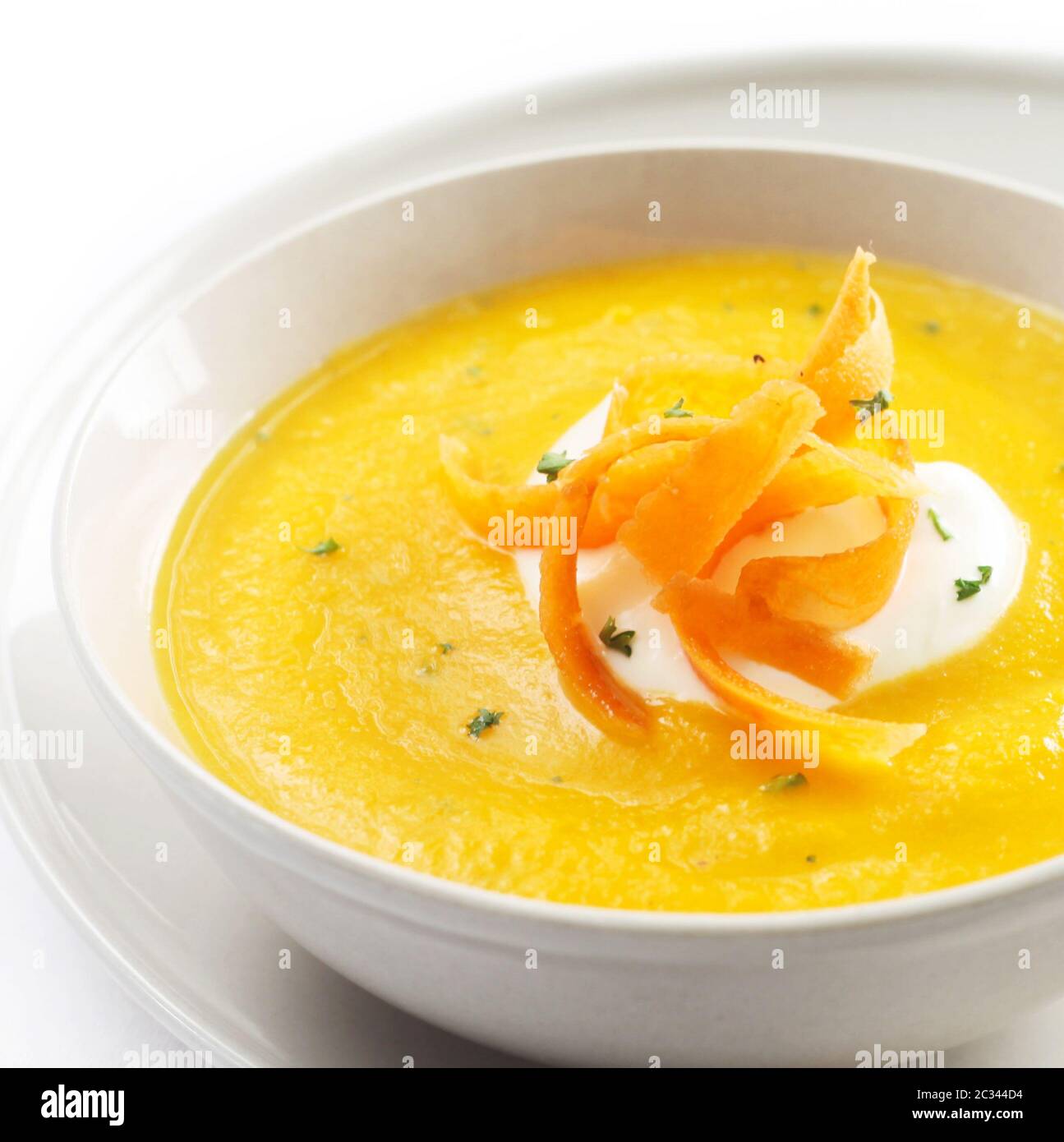 Carrot Soup Stock Photo