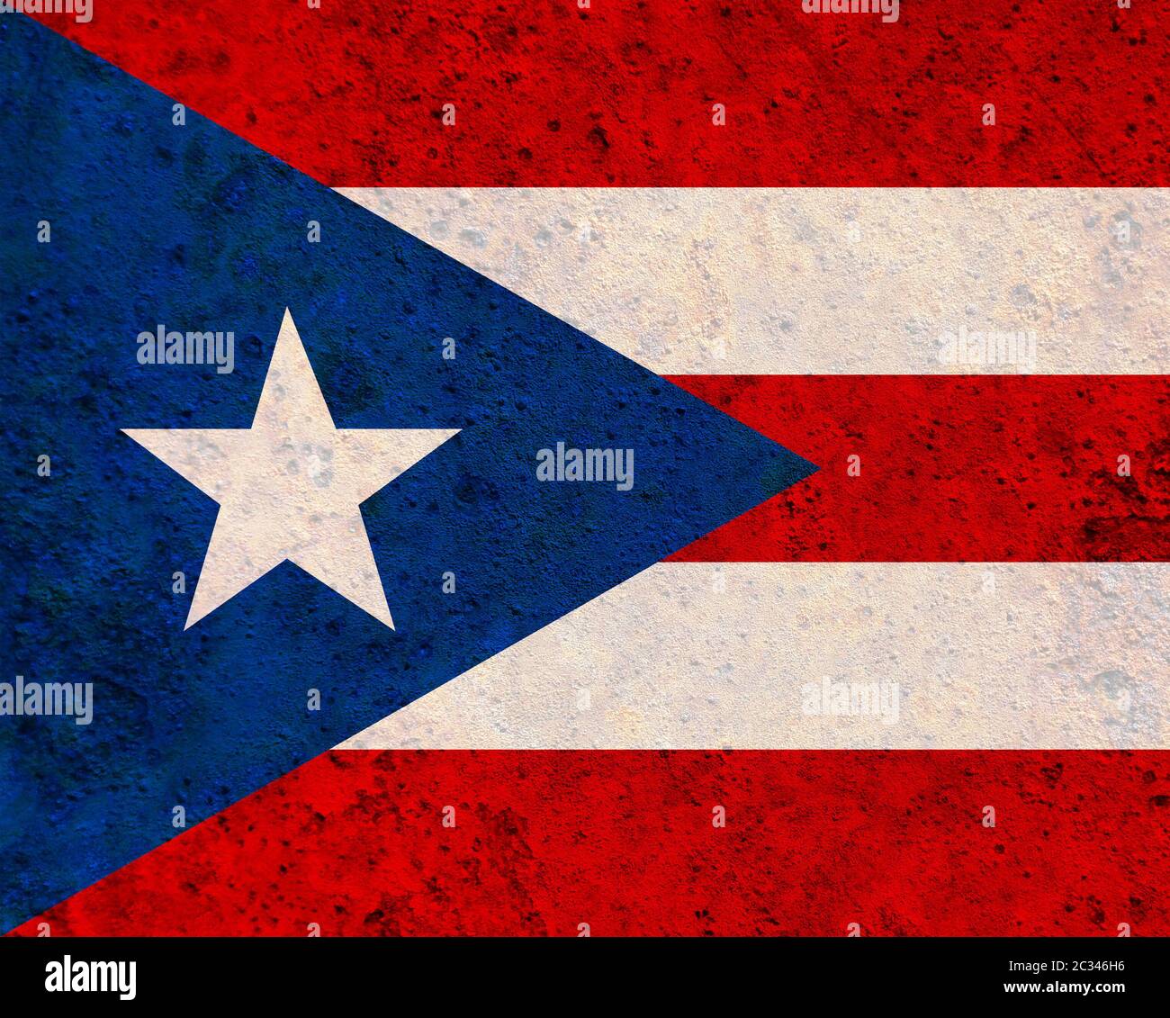 Flag of Puerto Rico on rusty metal Stock Photo - Alamy