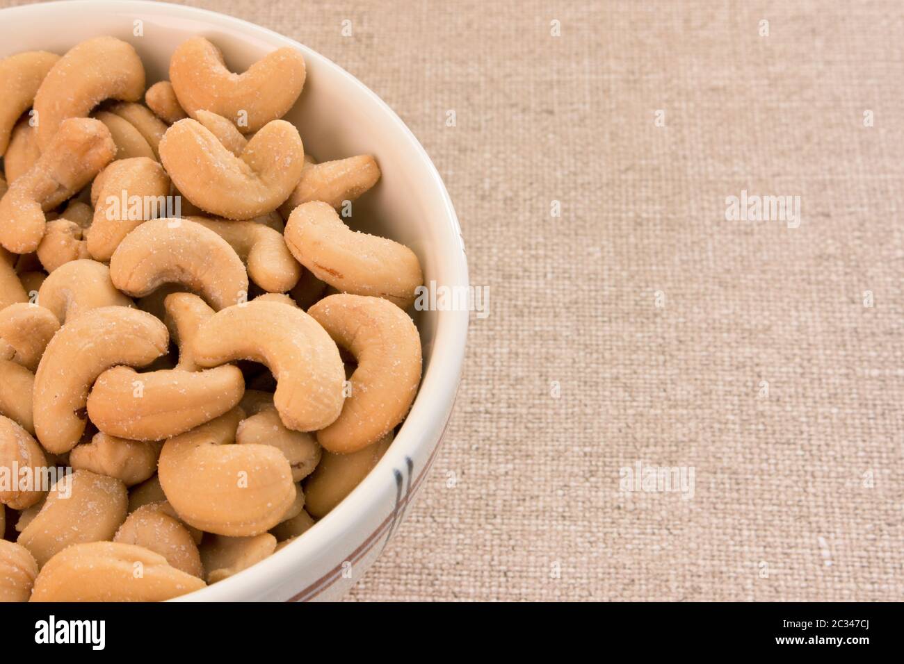 bowl of cashews Stock Photo