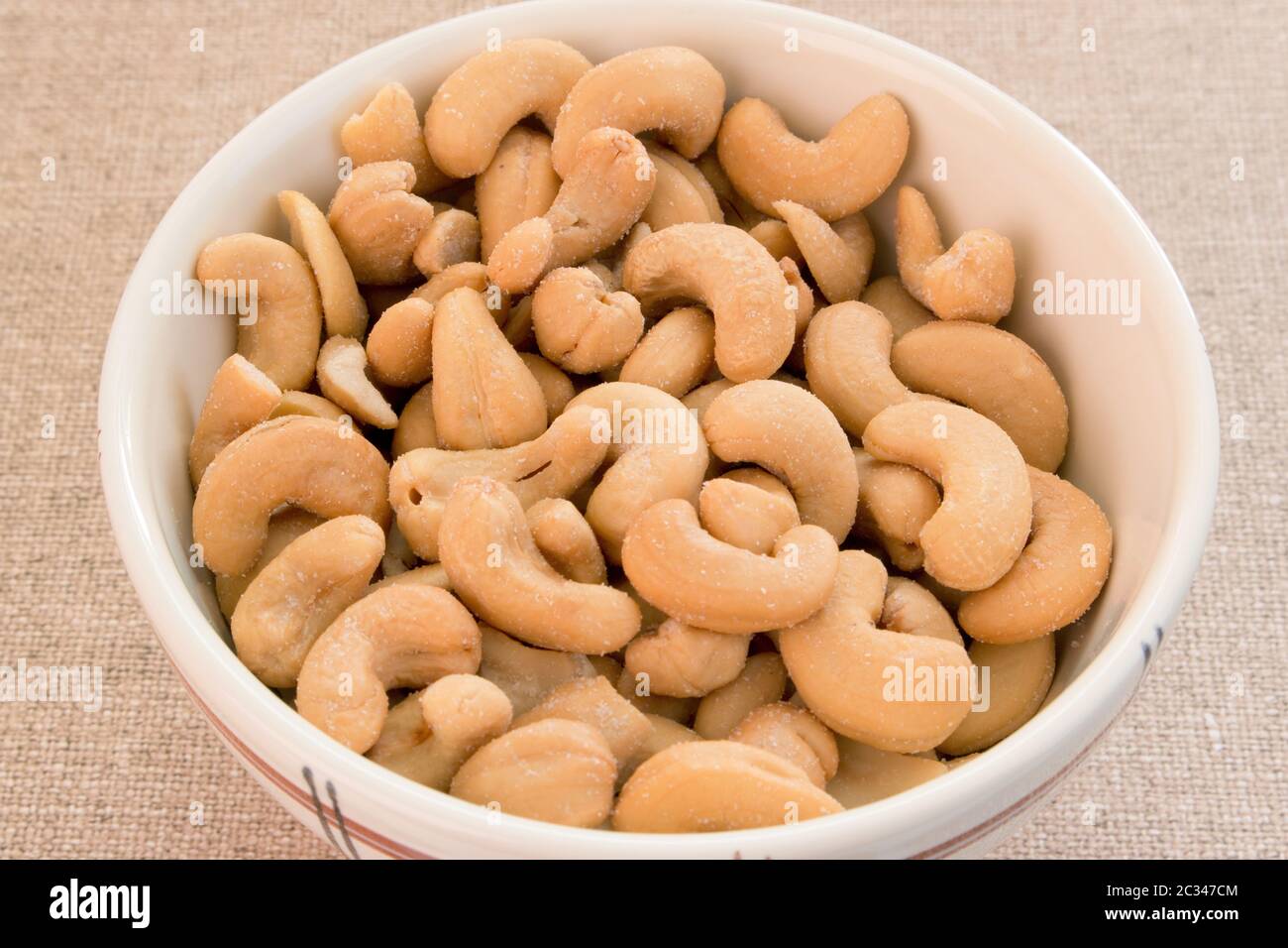 cashew nuts in a bowl Stock Photo