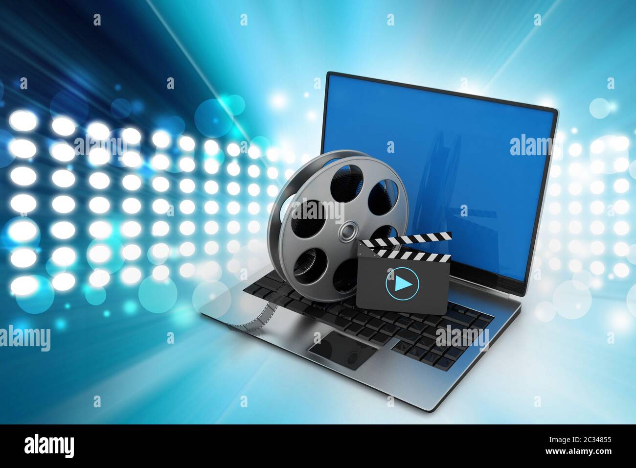 Laptop reel hi-res stock photography and images - Alamy