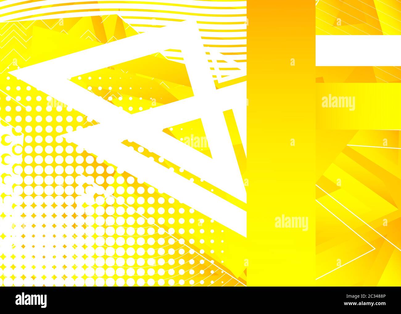 Abstract Yellow Background Modern Futuristic Geometric Graphic With White Stripes Vector Illustration Stock Vector Image Art Alamy
