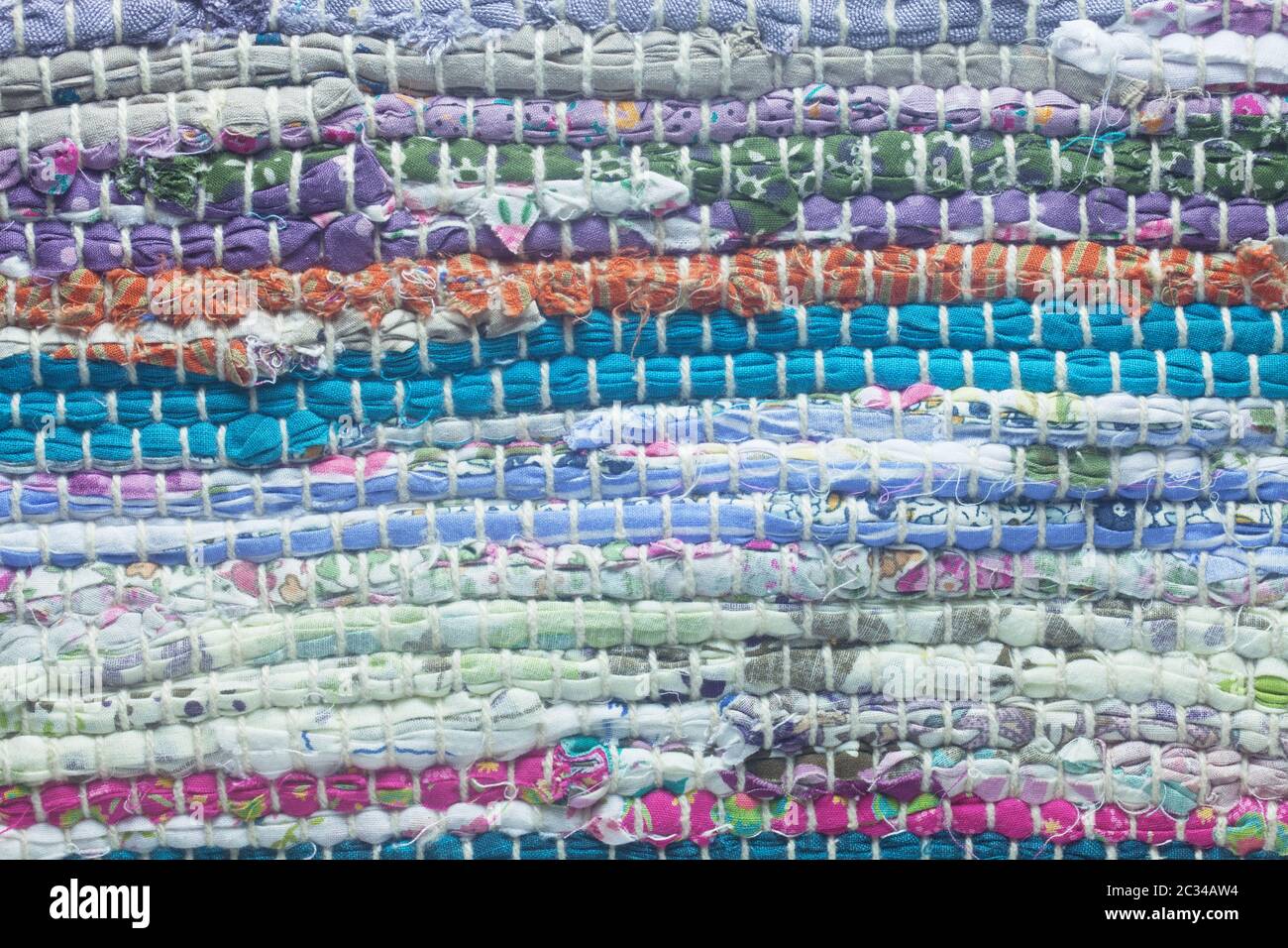 Texture Of Shabby Sewn Fabric Stock Photo