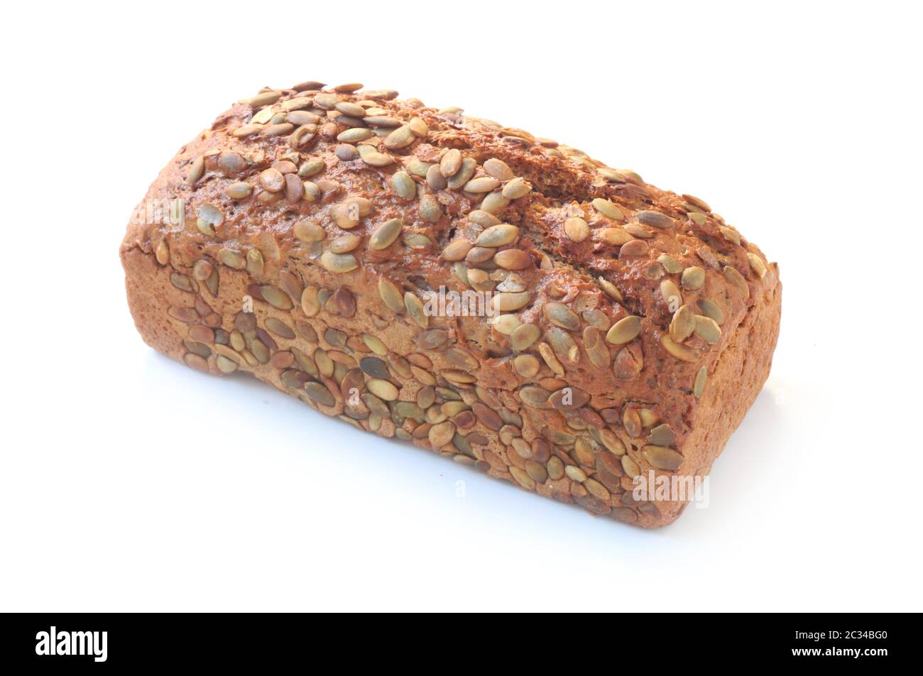 A Loaf Of Multigrain Bread With Pumpkin Seeds Stock Photo