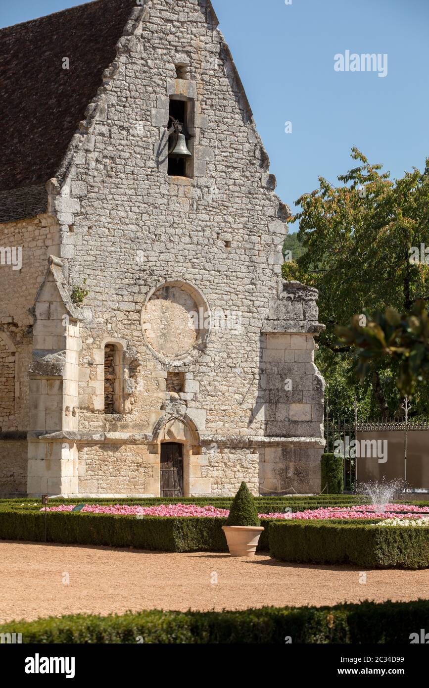 Milandes, France - September 4, 2018: Chateau des Milandes, a castle  in the Dordogne, from the forties to the sixties of the twentieth century belong Stock Photo