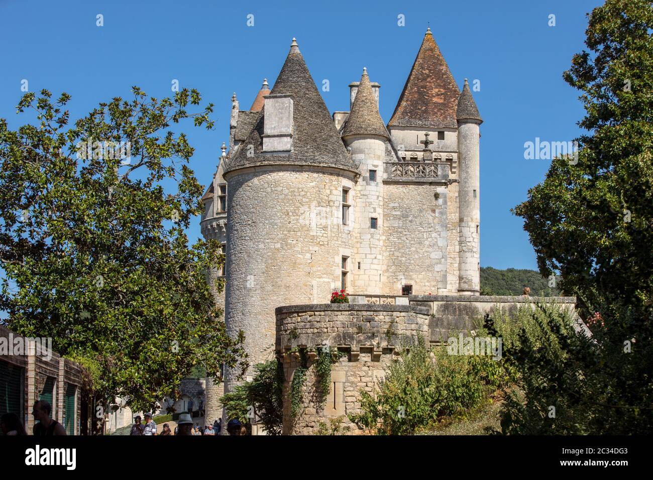 Milandes, France - September 4, 2018: Chateau des Milandes, a castle  in the Dordogne, from the forties to the sixties of the twentieth century belong Stock Photo