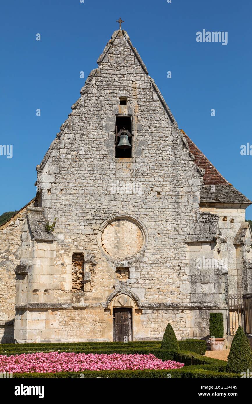 Milandes, France - September 4, 2018: Chateau des Milandes, a castle  in the Dordogne, from the forties to the sixties of the twentieth century belong Stock Photo