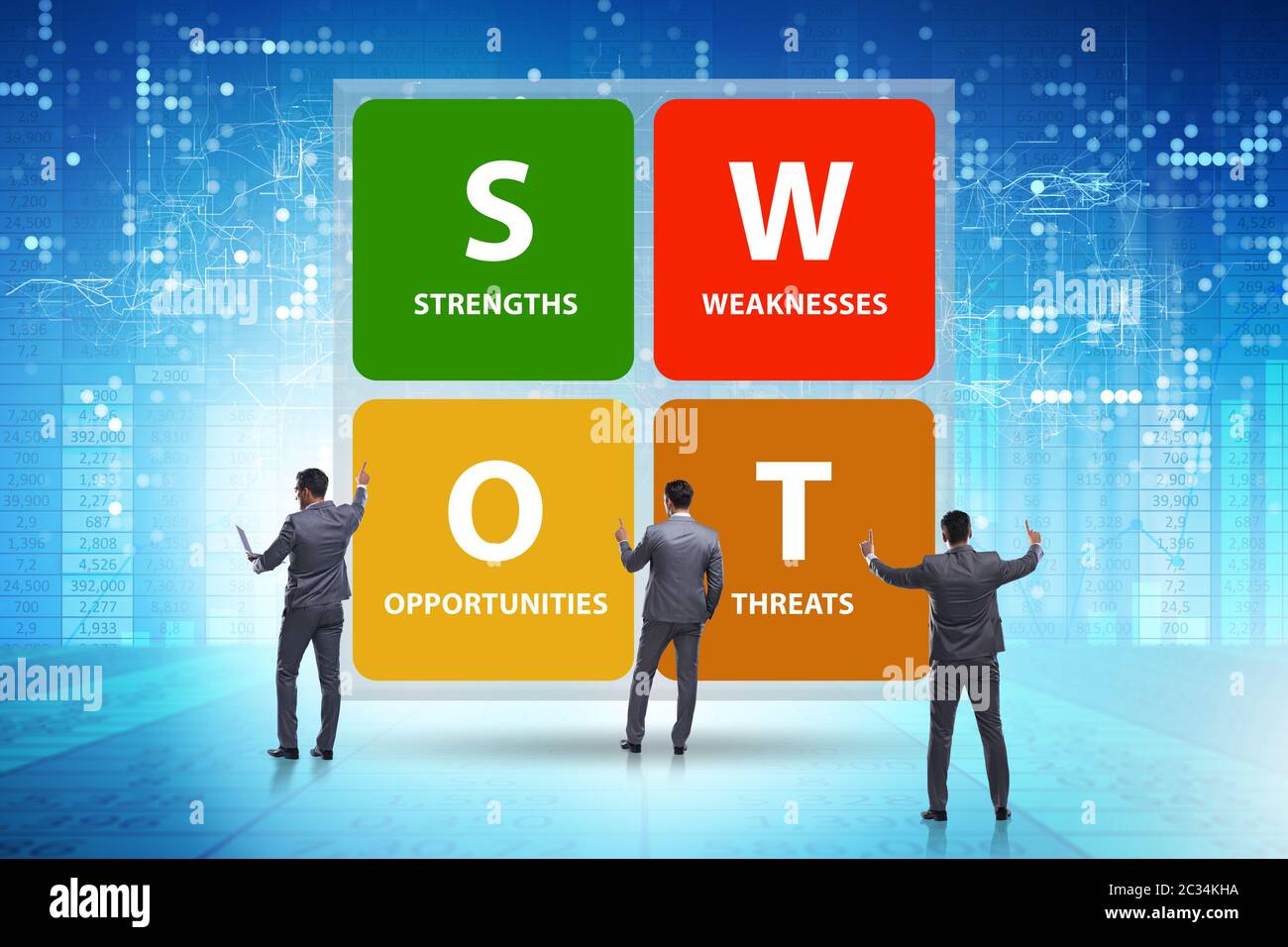 SWOT technique concept for business Stock Photo - Alamy