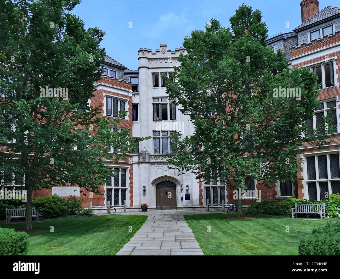 New Haven, USA June 25, 2015 A residence hall of Yale University