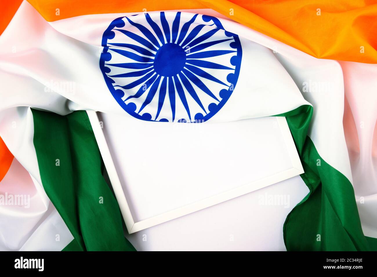 Vector Illustration Of Indian Tricolor Flag Background Stock Illustration -  Download Image Now - iStock