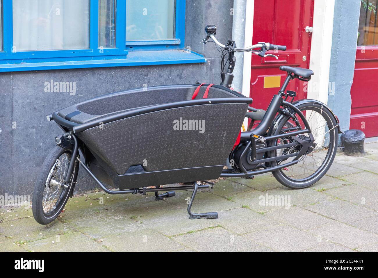 Electric Cargo Bicycle With Long Bucket 