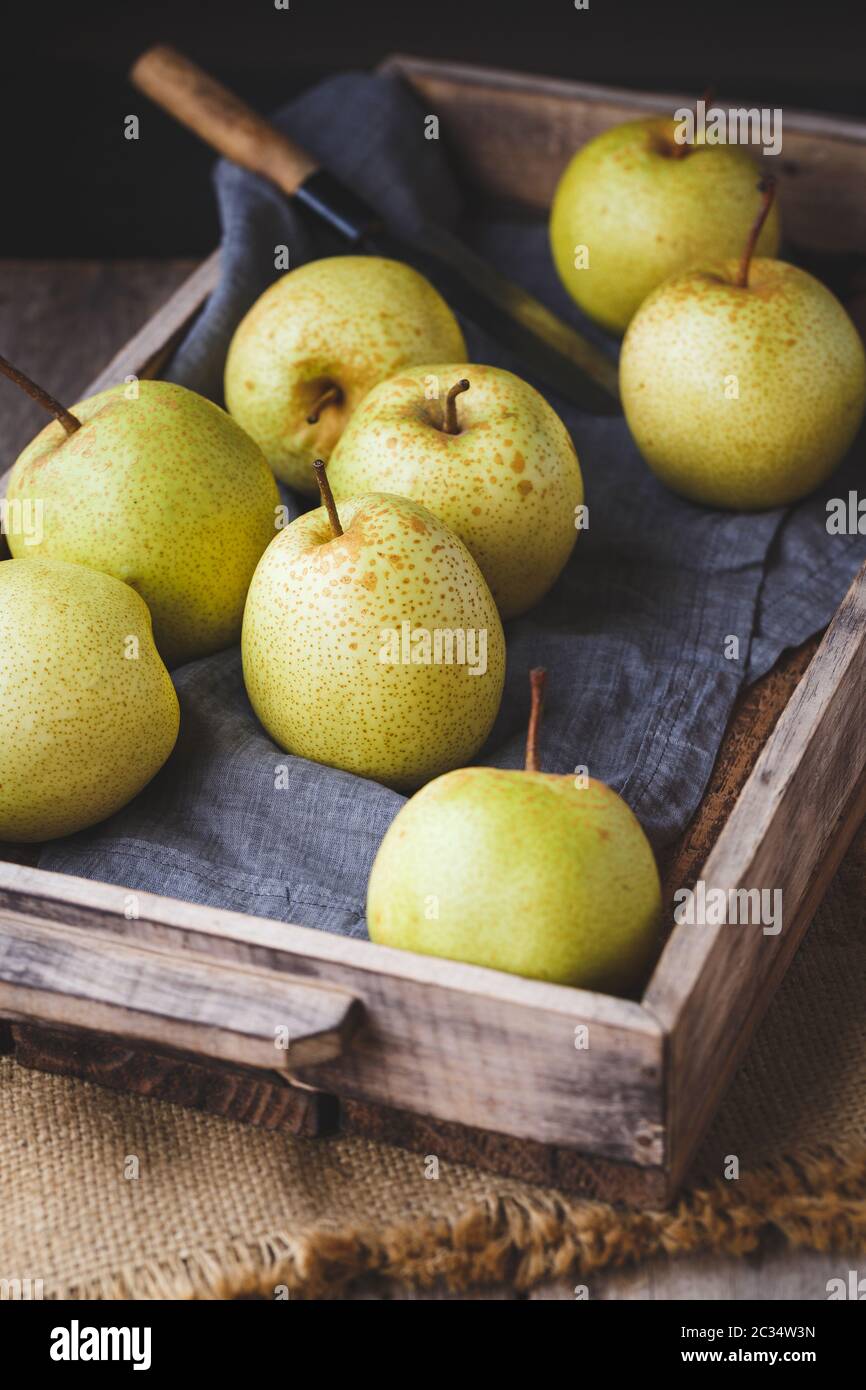 Fresh Asian pear Stock Photo
