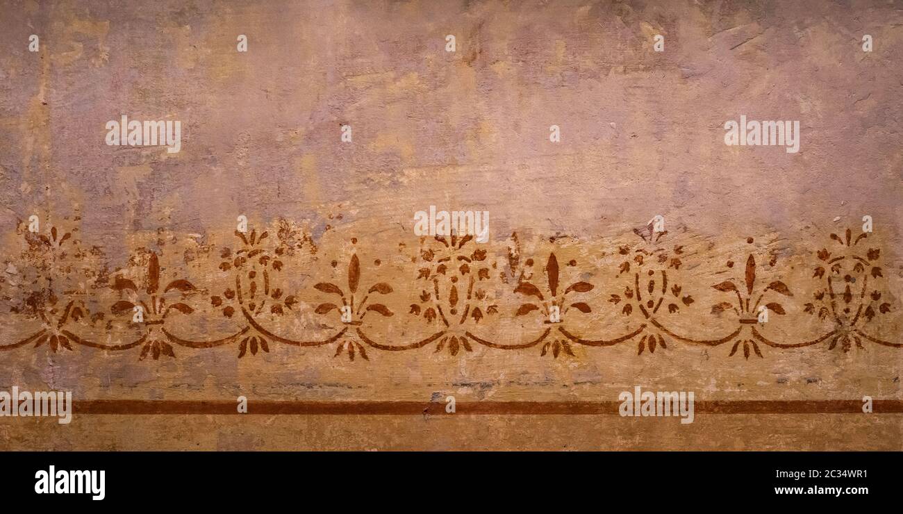 grunge floral background with space for text or image Stock Photo