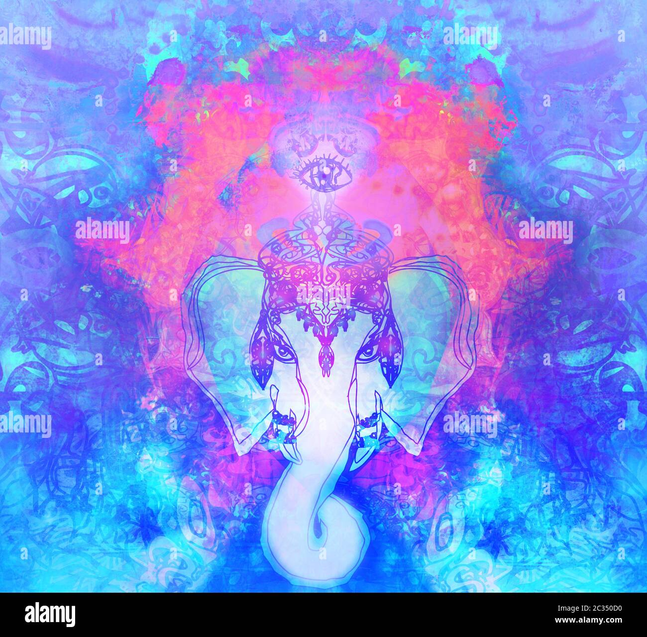 Creative illustration of Hindu Lord Ganesha Stock Photo - Alamy Creative illustration of Hindu Lord Ganesha Stock Photo - Alamy