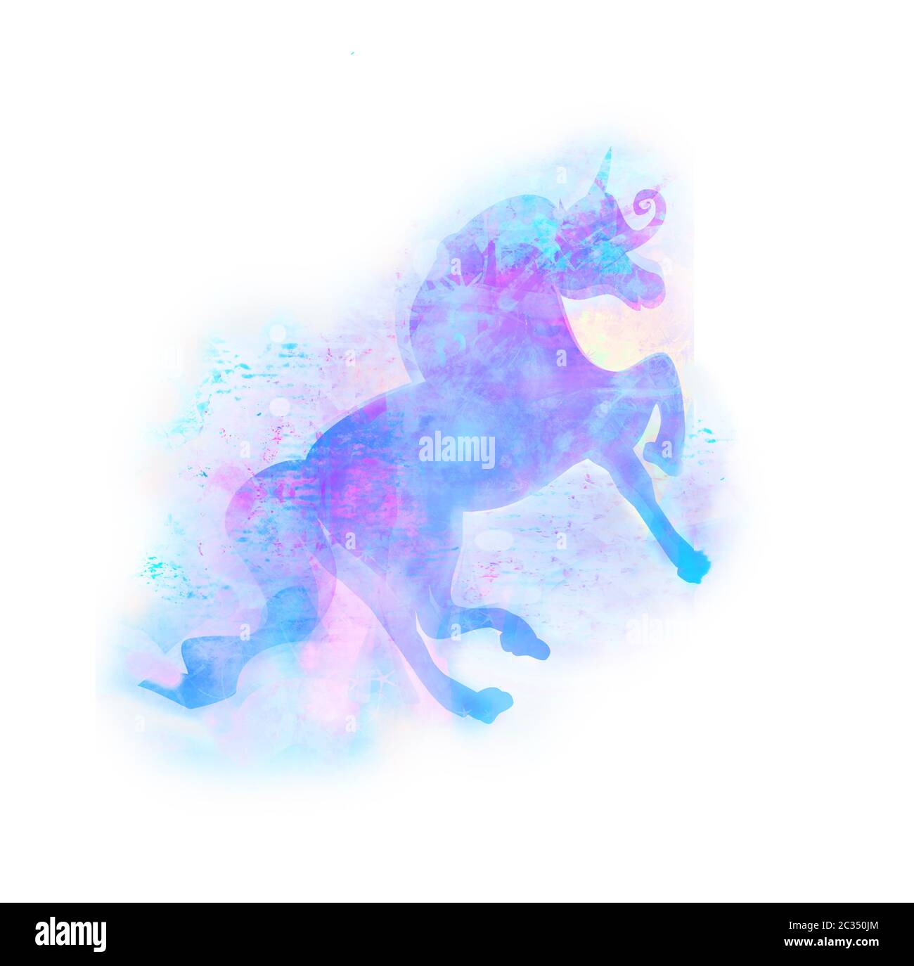 magic unicorn logo Stock Photo - Alamy