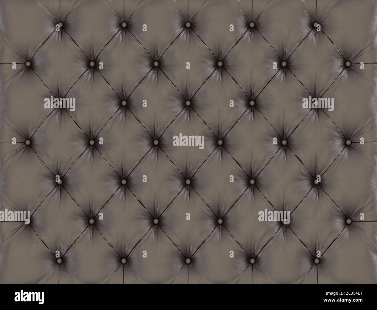A brown capitone leather for background 3d rendering Stock Photo