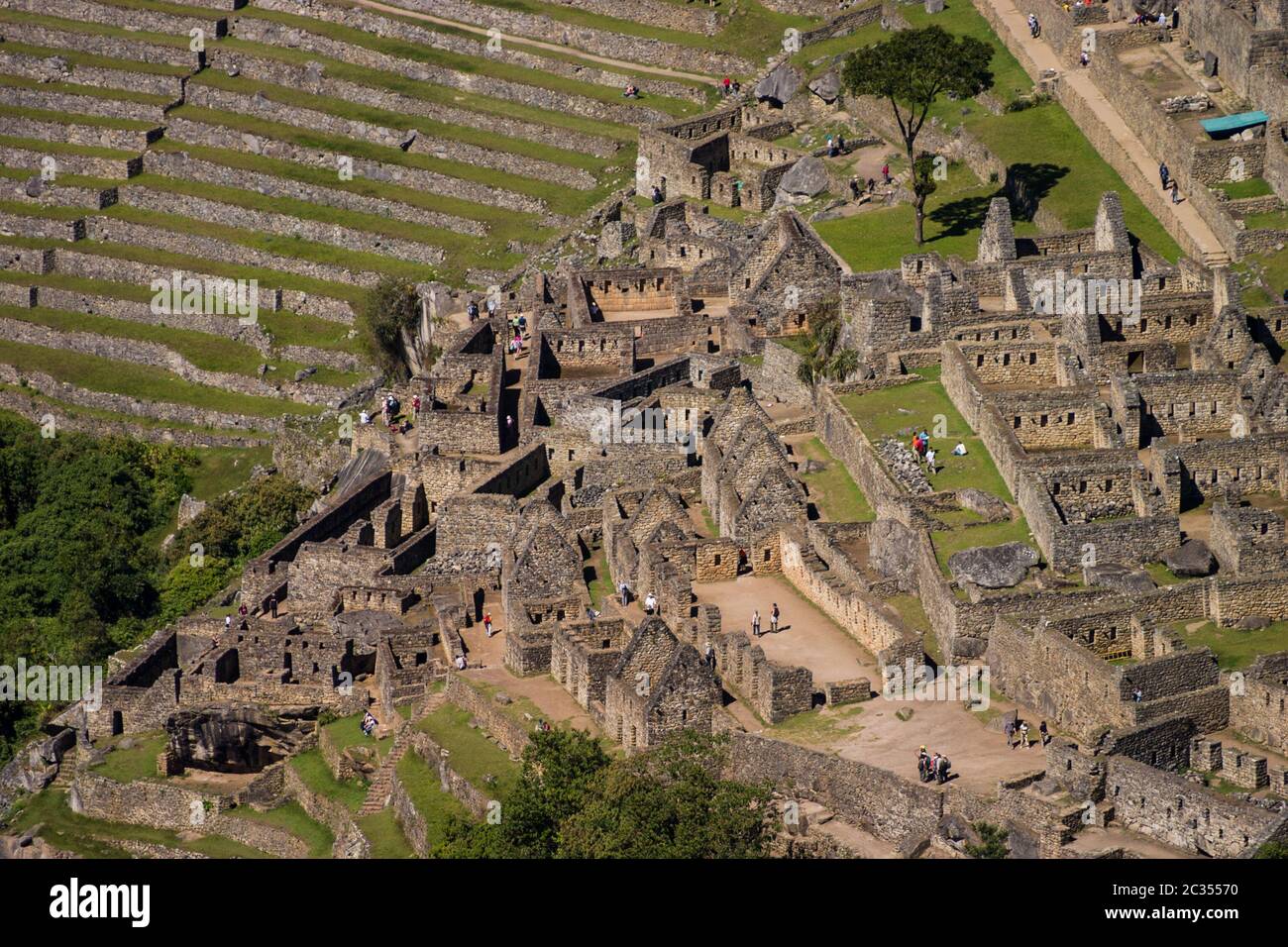 Machu Picchu houses Stock Photo - Alamy