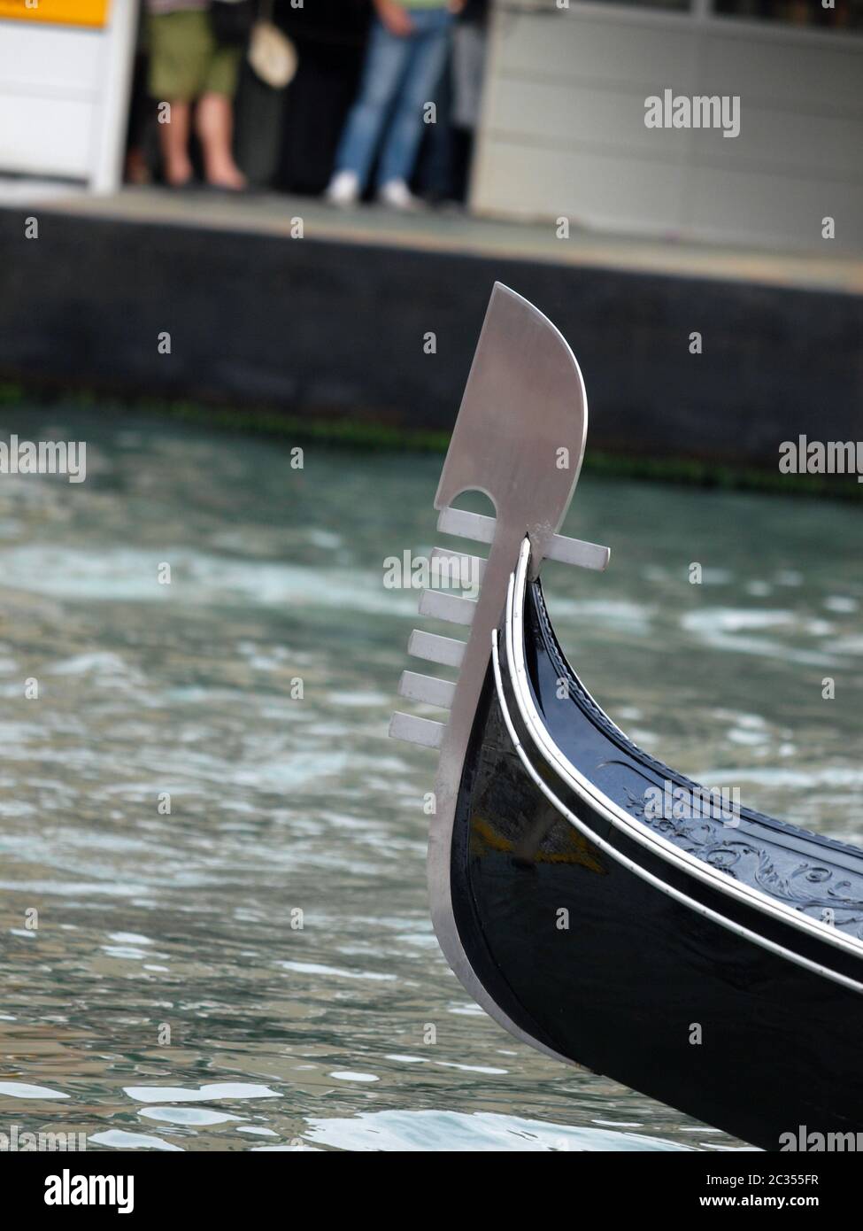 Venice gondola front detail boat hi-res stock photography and images ...