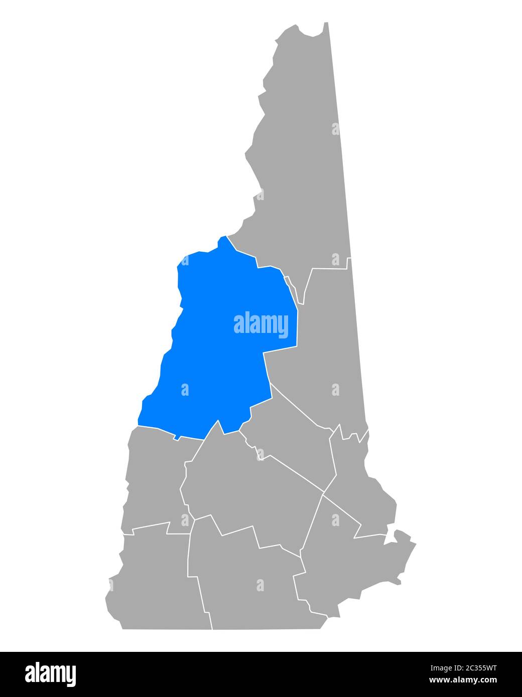 Map of Grafton in New Hampshire Stock Photo Alamy