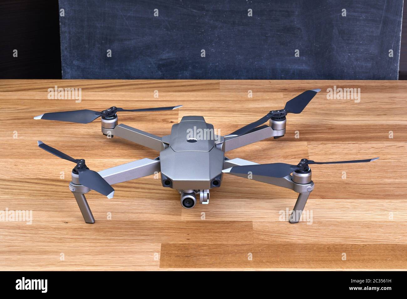 Drone camera on a gimbal stabilizer Stock Photo