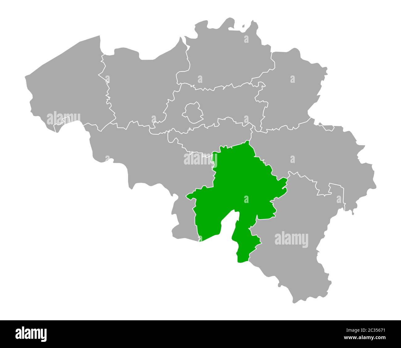 Map of Namur in Belgium Stock Photo Alamy