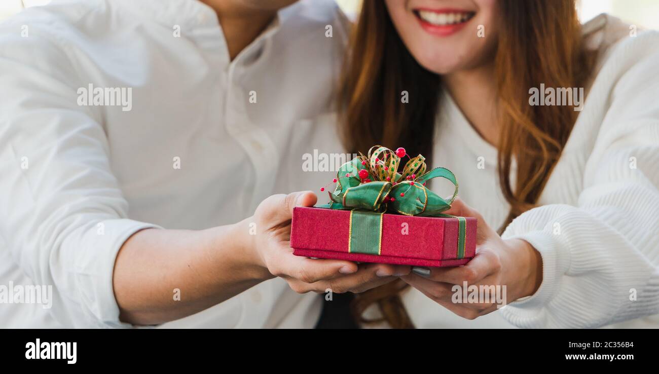 Giving gifts to our loved ones during the New Year's day is very precious in many countries. Stock Photo