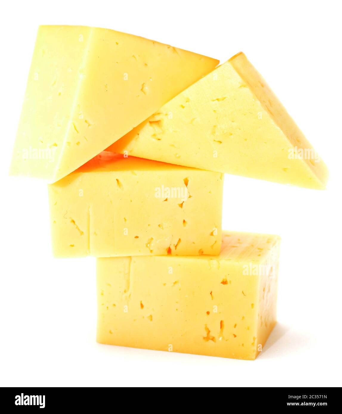 Cubes tasty cheddar cheese Cut Out Stock Images & Pictures - Alamy