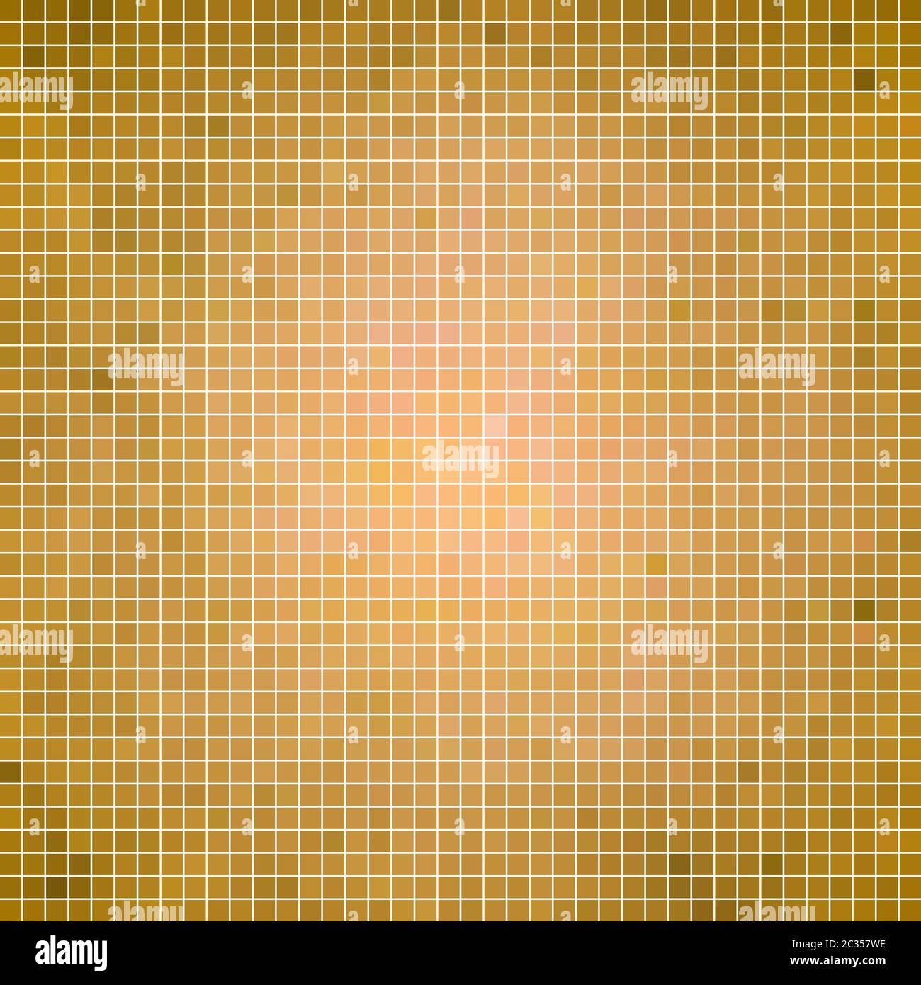 abstract square pixel mosaic background - golden yellow Stock Photo - Alamy
