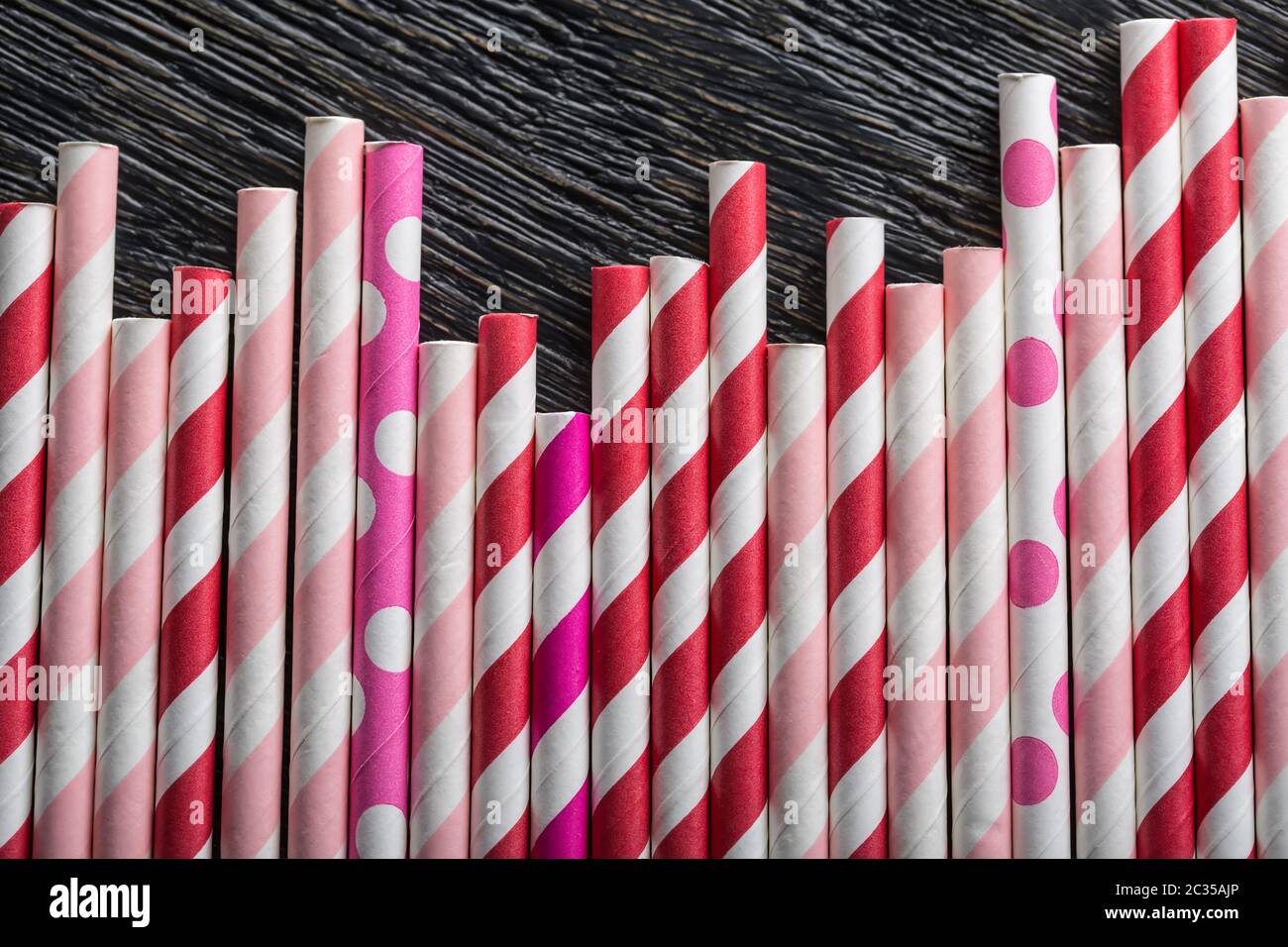 Red and white straws Stock Photo - Alamy