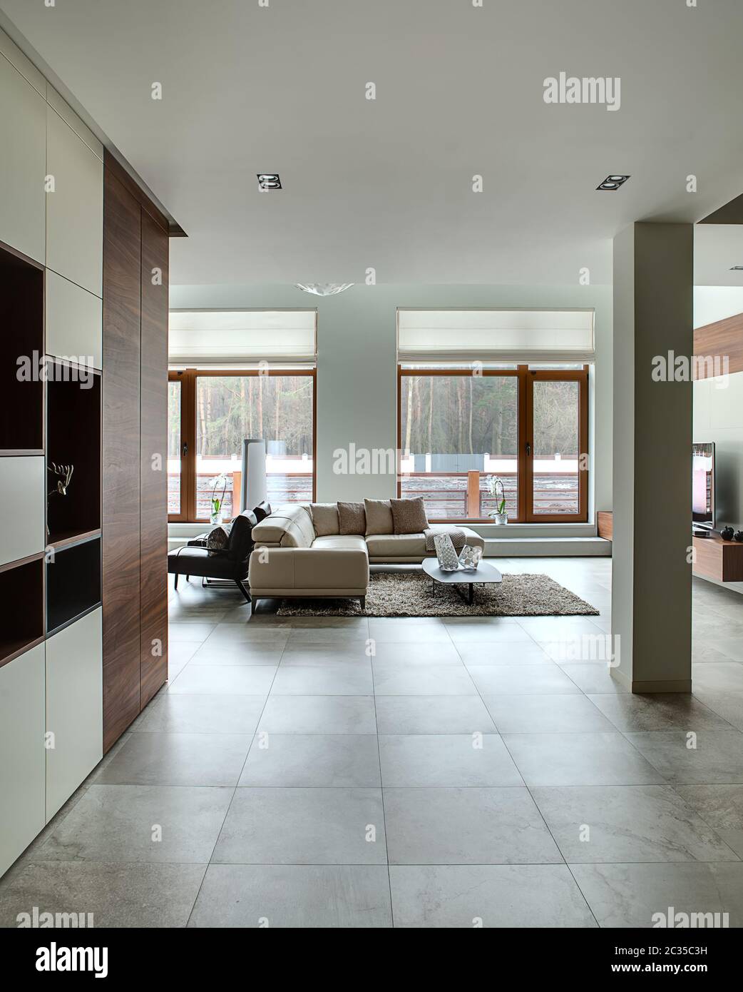 Light hall in a cottage Stock Photo - Alamy