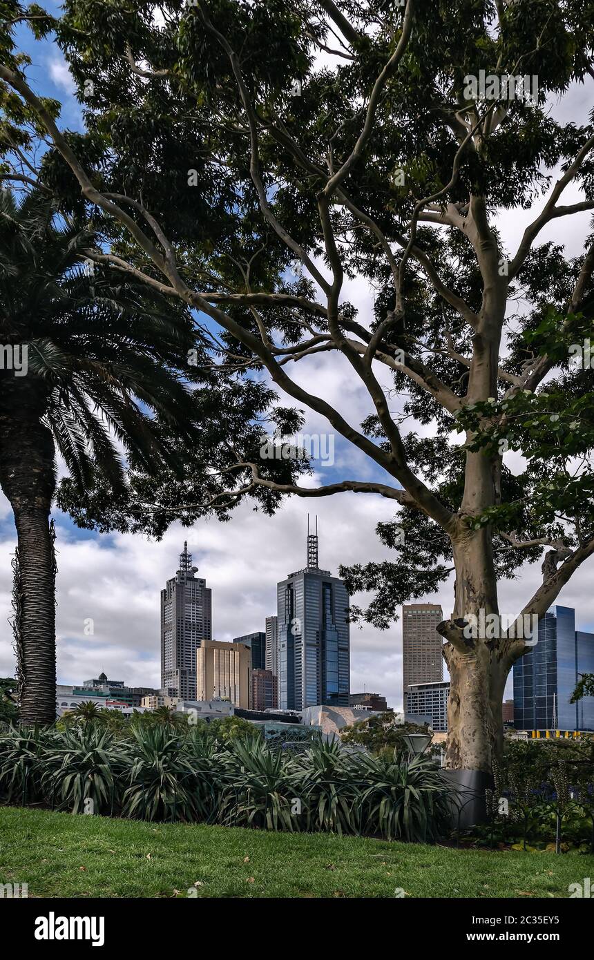 Melbourne Central Business district Stock Photo