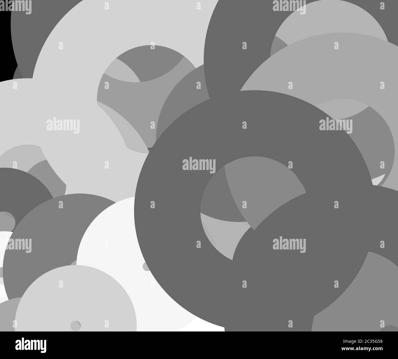 Grey Round Abstract Abstract minimalist grey illustration with circles useful as a ...