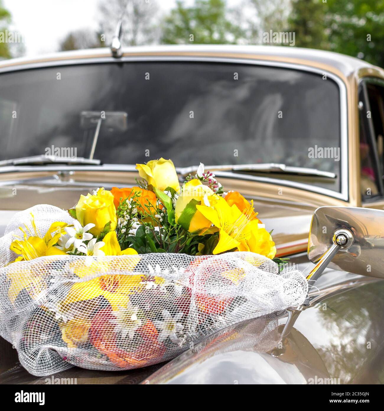 Inspiration Antique car flower baskets classic flowers with Best Inspiration